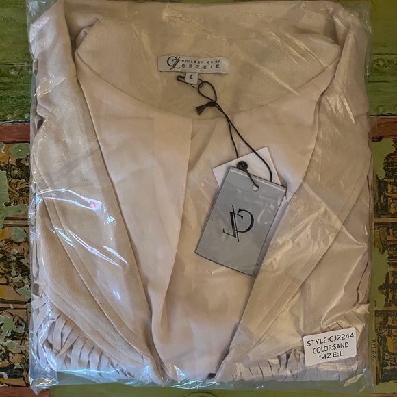 FAUX SUEDE FRINGE JACKET - Picture 5 of 5